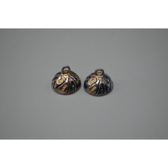 Blue Goldstone Beaded Faceted Necklace Sterling Silver 16" Convertible 925 - Picture 5 of 8